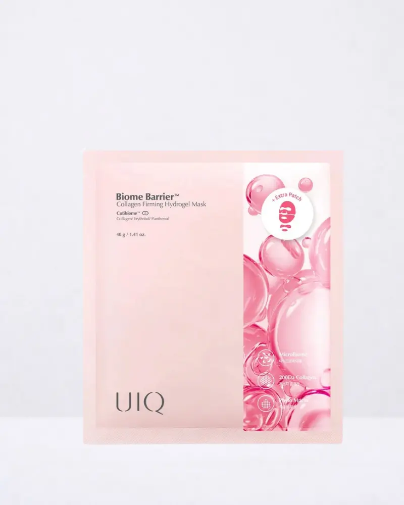 Mascarilla facial de hidrogel con colágeno y probióticos